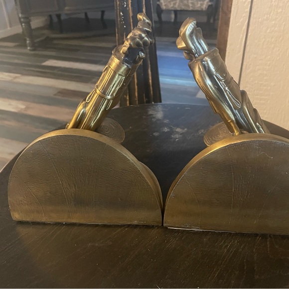 Bronze Golf Bag Book Ends - Picture 4 of 5